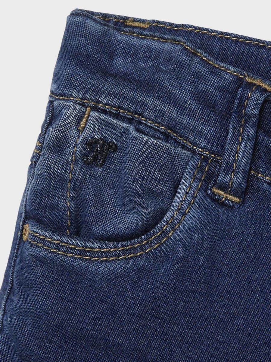 Skinny Jeans Kids Girls superweich dark blue denim