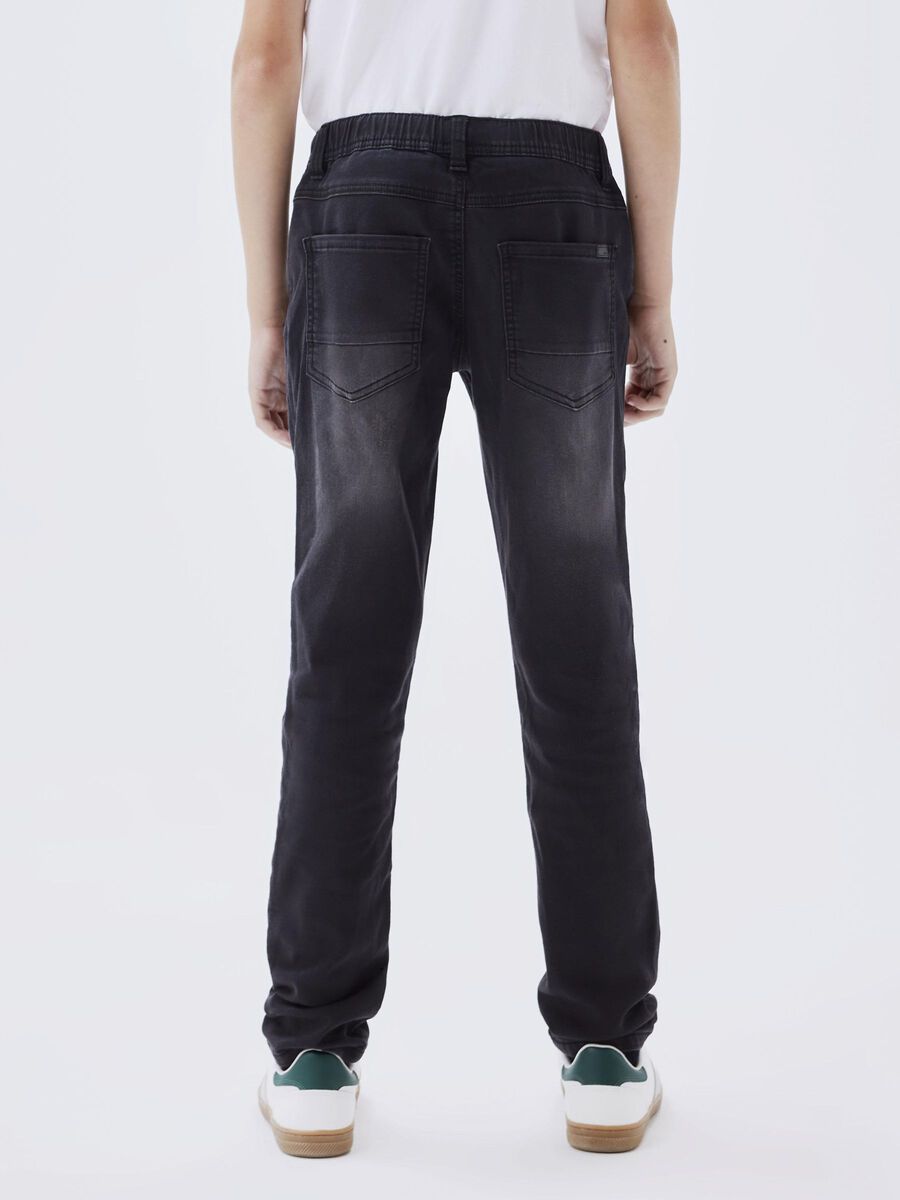 Jogger Jeans Mini Boys Black Denim