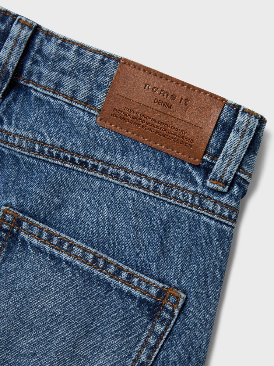 Jeans weit Kids Girls Fetzen blau