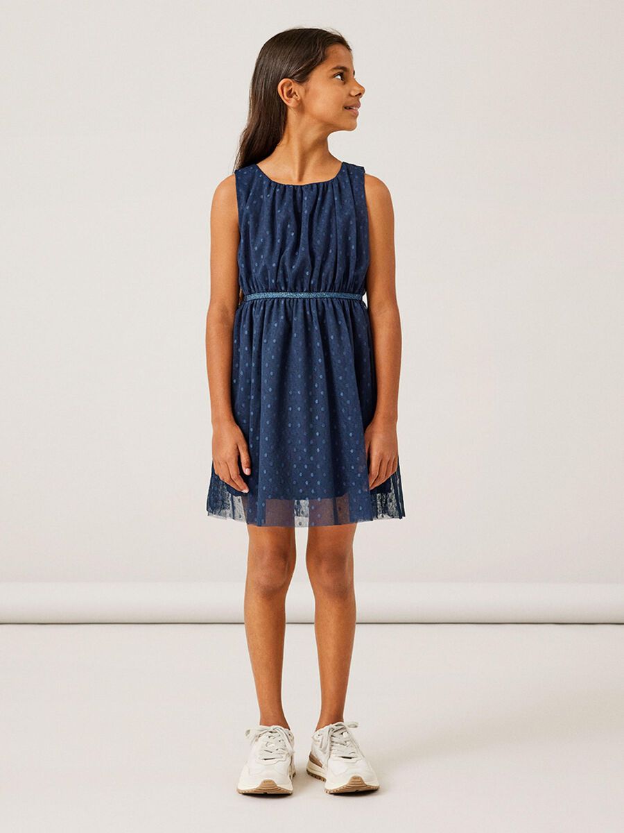 Festkleid Mini Girls blau