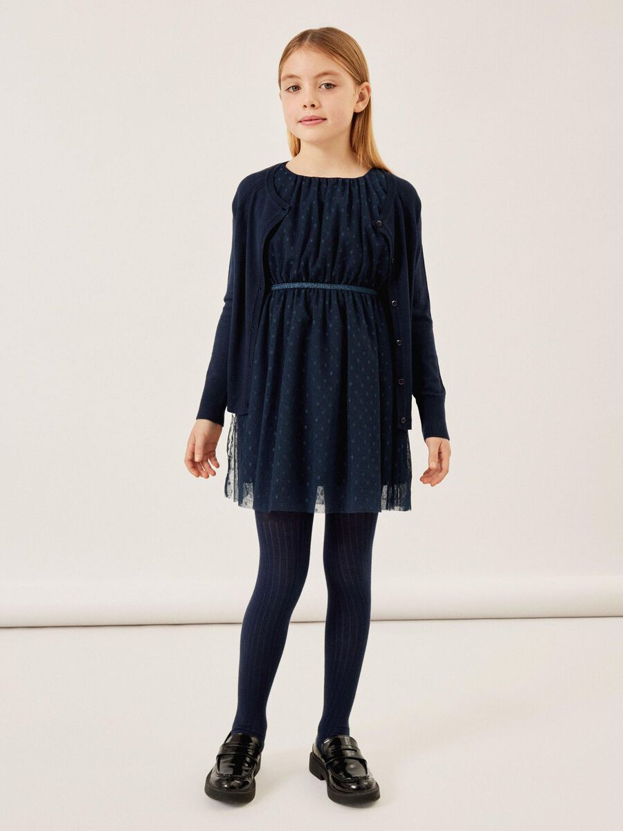 Festkleid Mini Girls blau