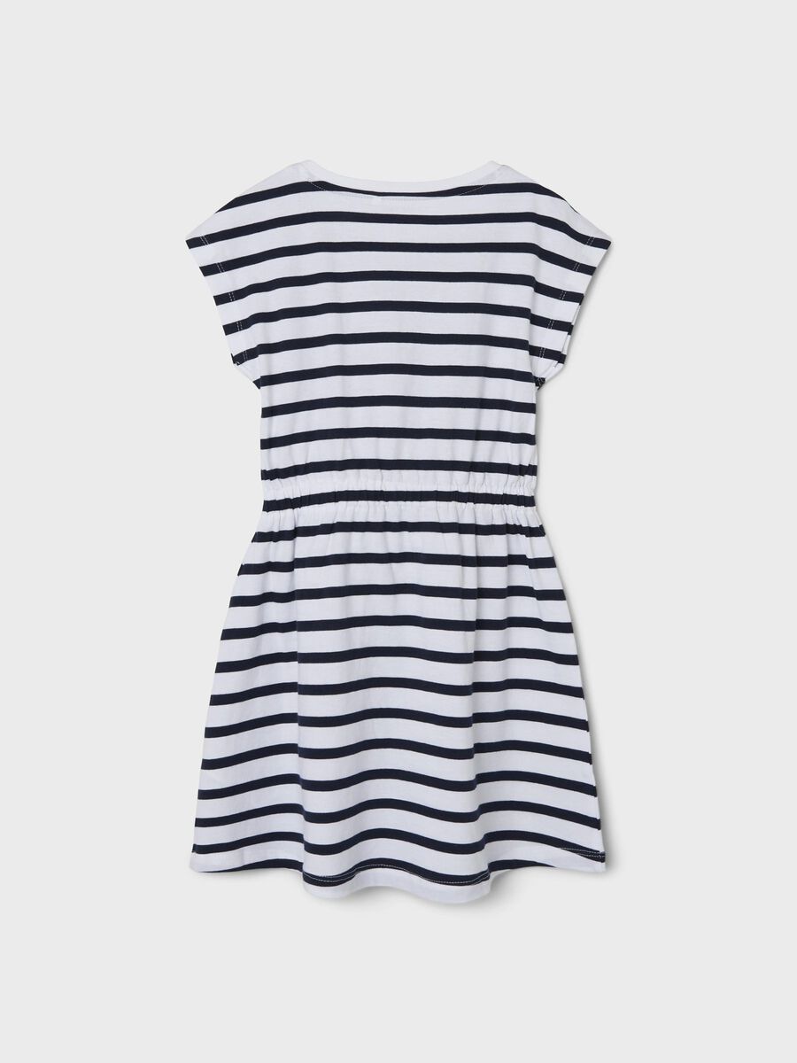 Kleid Kids Girls Streifen weiß-blau