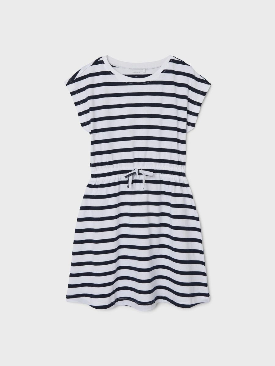 Kleid Kids Girls Streifen weiß-blau
