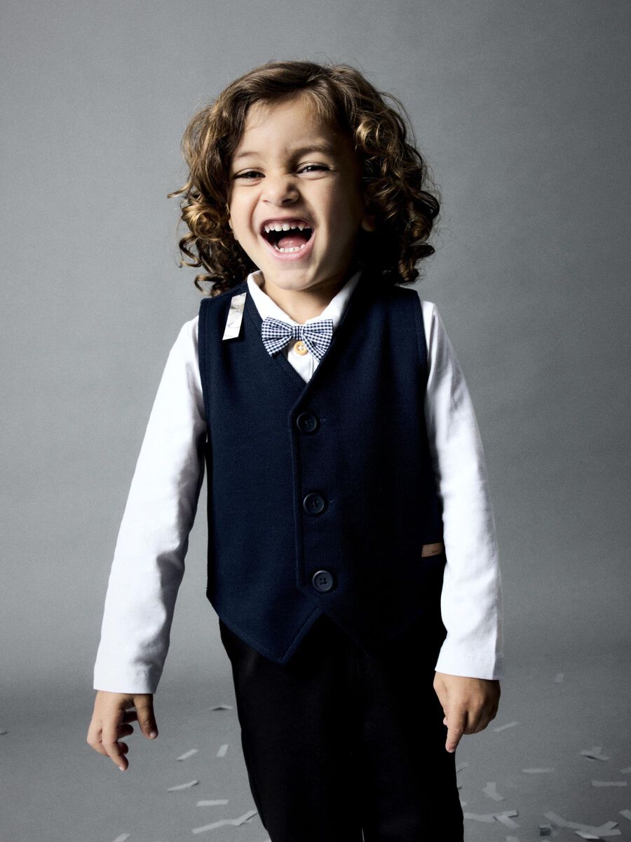 Schicke Weste Mini Boys blau