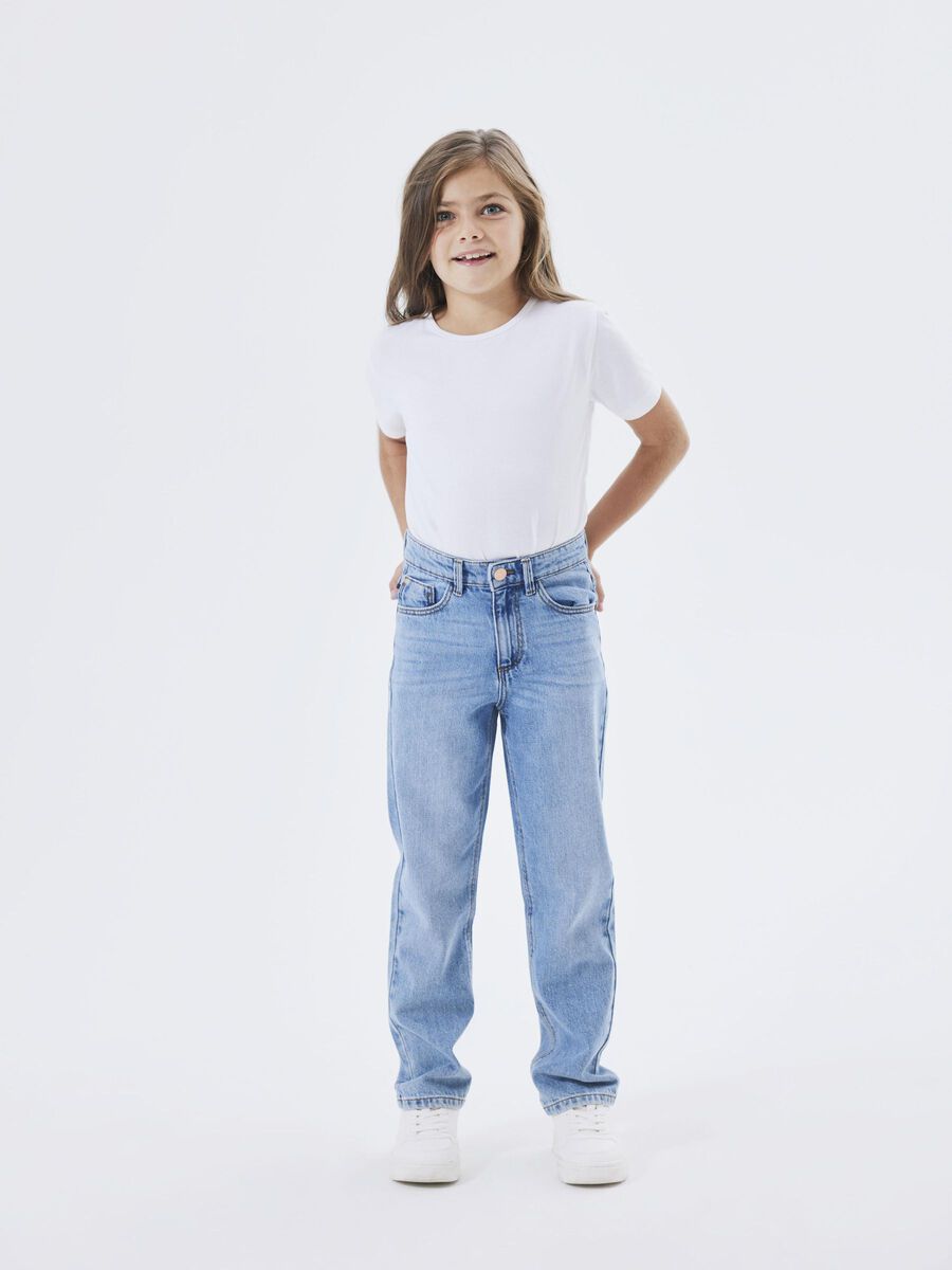 Jeans Rose Kids Girls 9222 medium blue