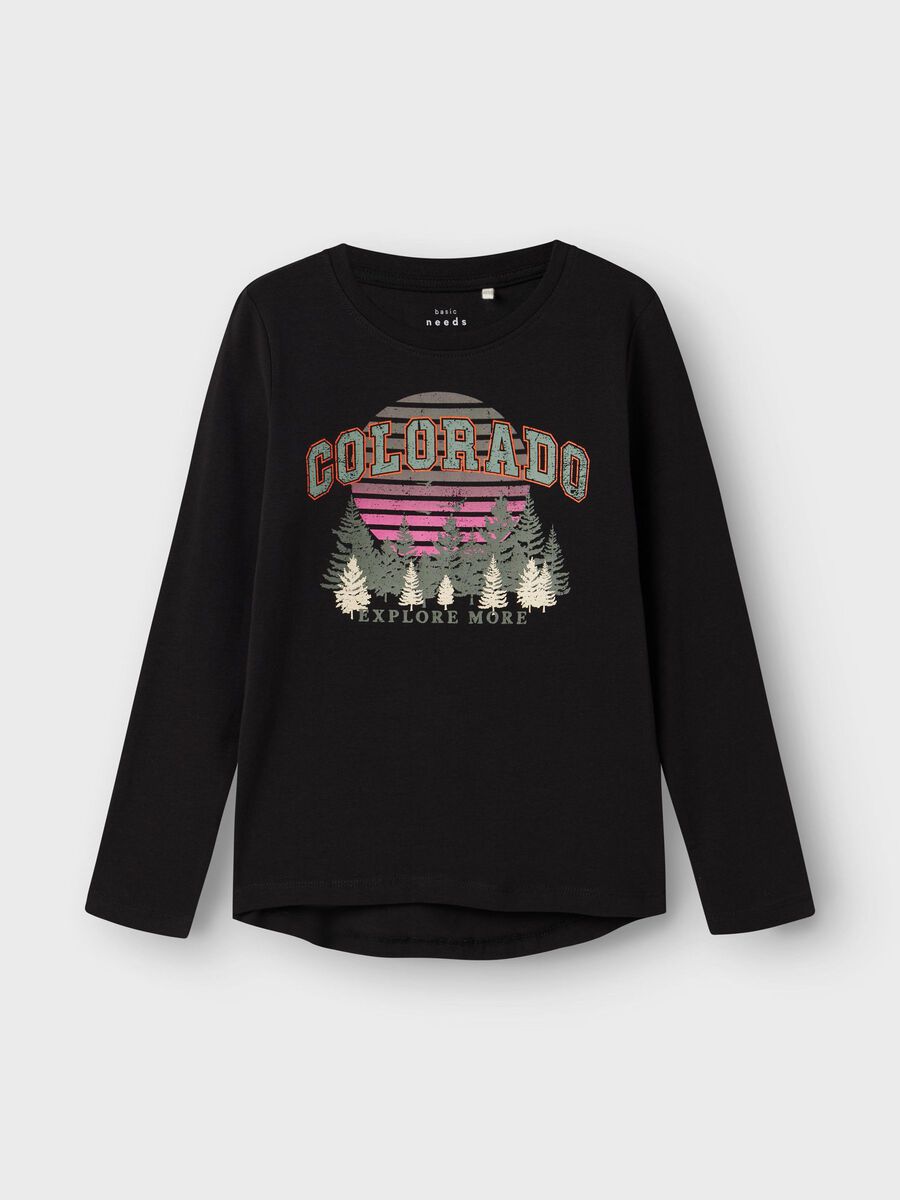 Longsleeve Kids Girls black
