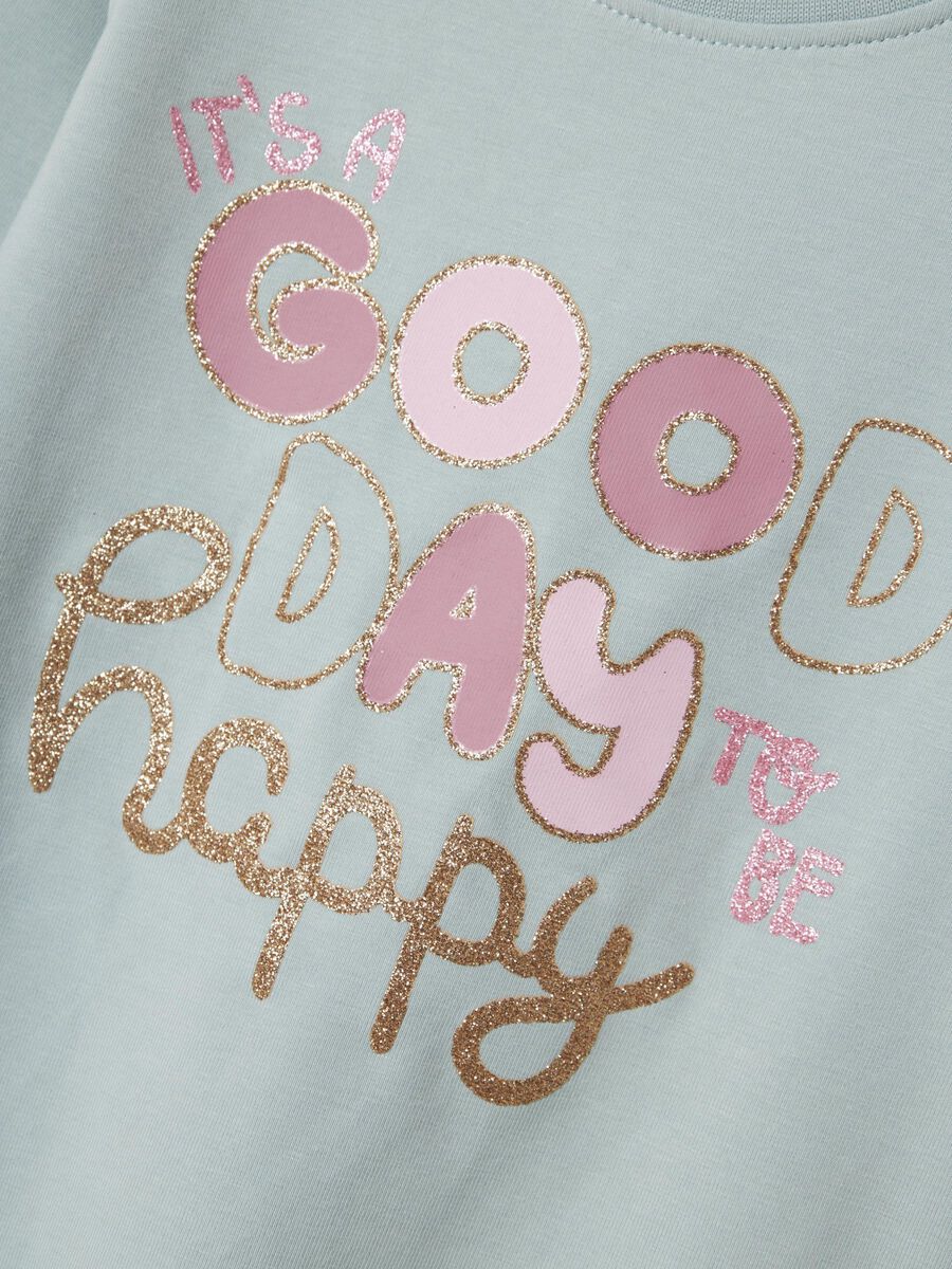 Longsleeve Mini Girls hellgrün Good Day