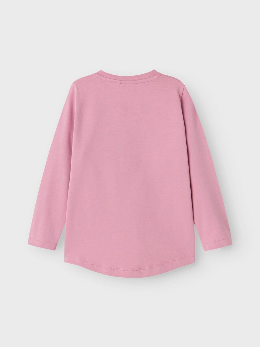 Longsleeve Mini Girls rosa Schwan