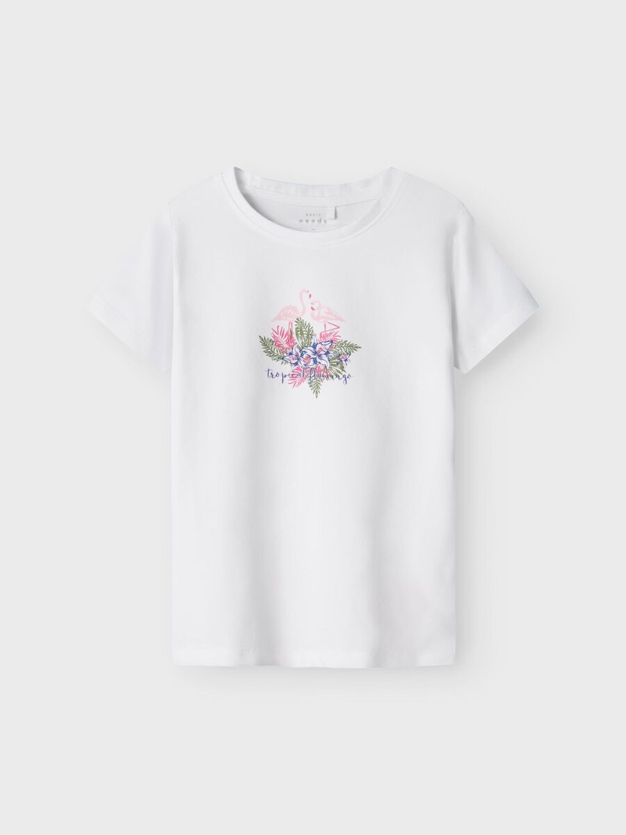 T-Shirt weiß Flamingo Kids Girls