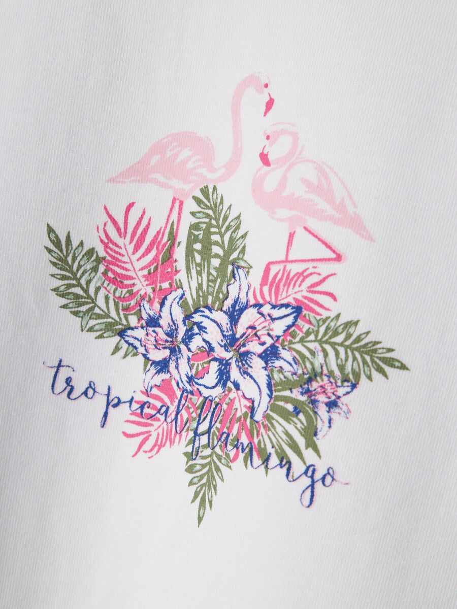 T-Shirt weiß Flamingo Kids Girls