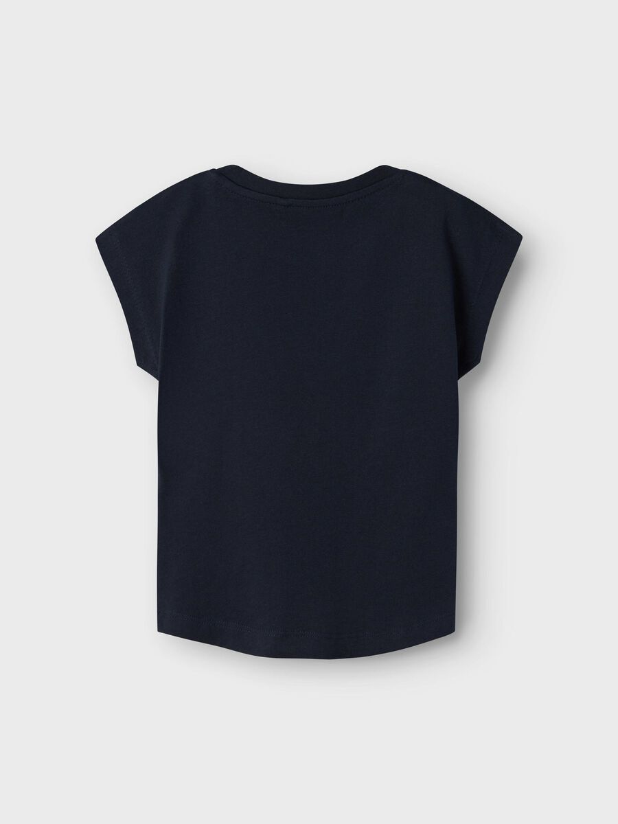 T-Shirt Capsleeve blau Zitrone Mini Girls