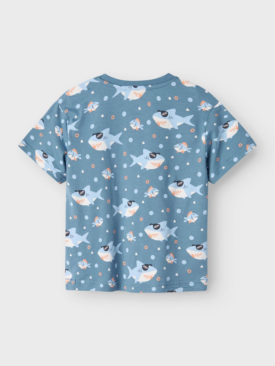 T-Shirt Hai blau Mini Boys