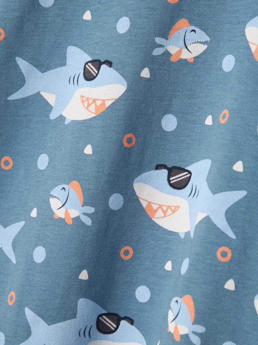 T-Shirt Hai blau Mini Boys