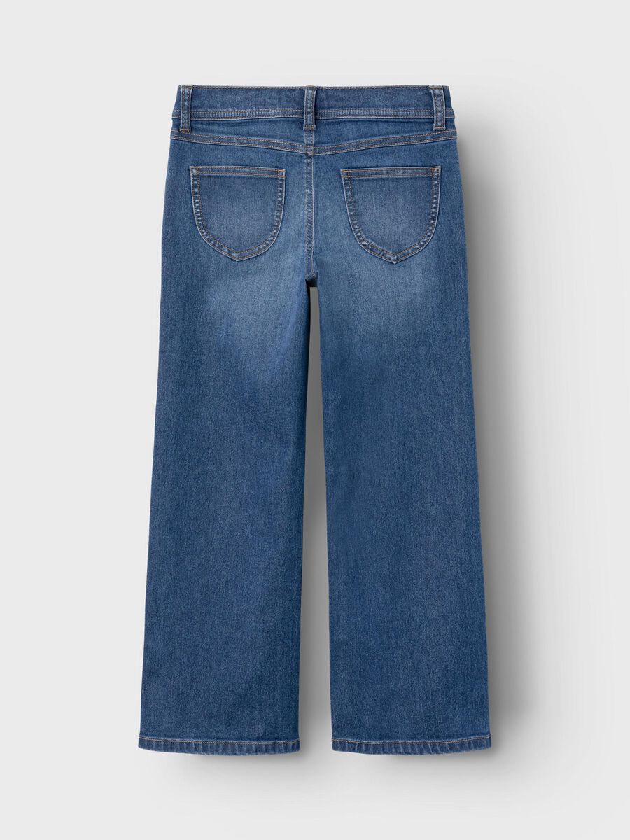 Jeans Wide 4263 Kids Girls Medium Blue