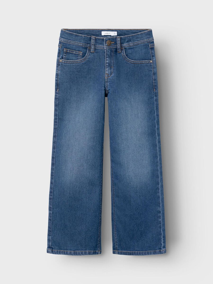 Jeans Wide 4263 Kids Girls Medium Blue
