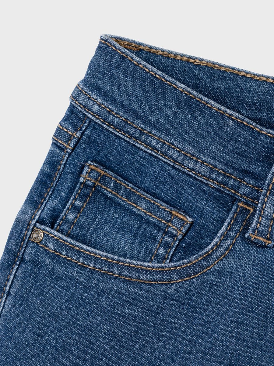 Jeans Wide 4263 Kids Girls Medium Blue