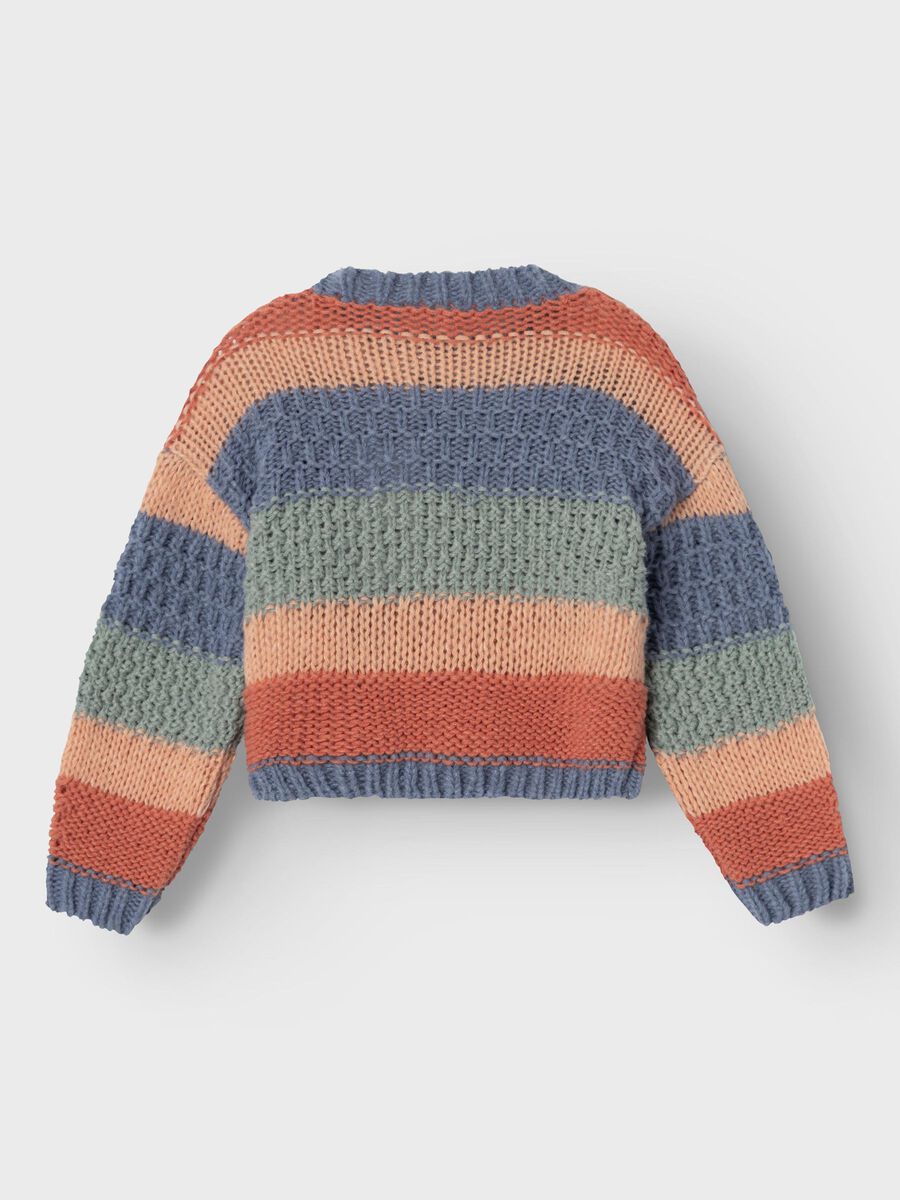 Strickpullover Kids Girls bunt kurz