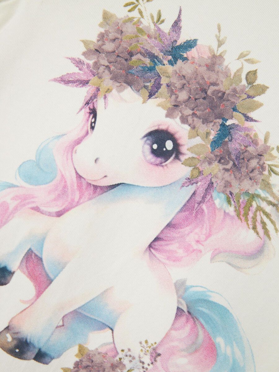 Longsleeve Mini Girls creme Pony