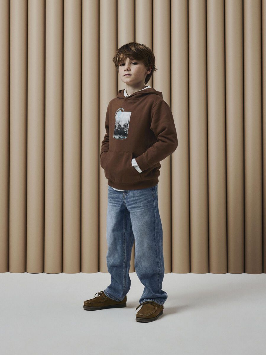 Hoodie Kids Boys braun Forrest