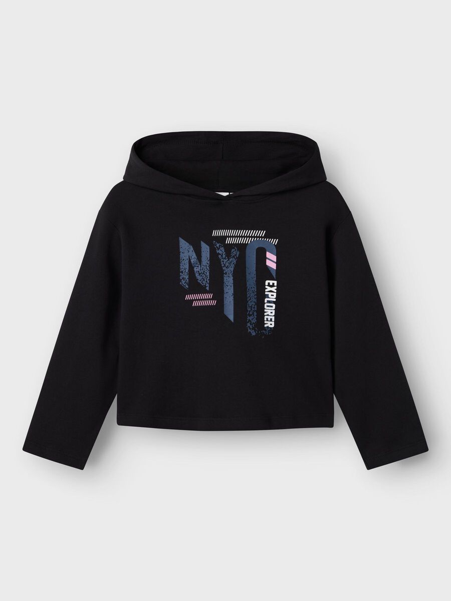 Hoodie kurz schwarz Kids Girls
