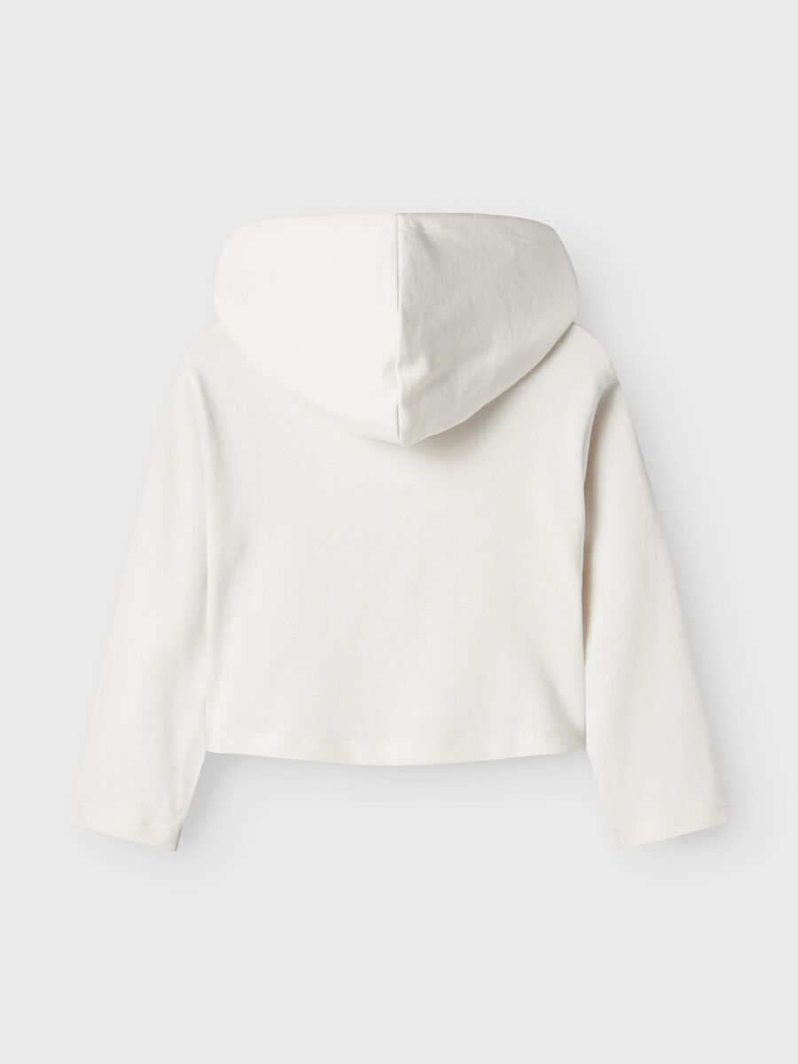 Hoodie kurz creme Kids Girls