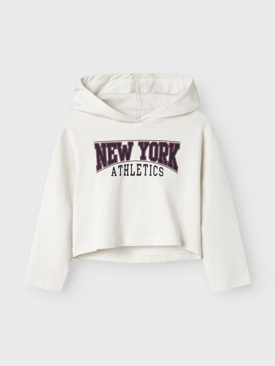 Hoodie kurz creme Kids Girls