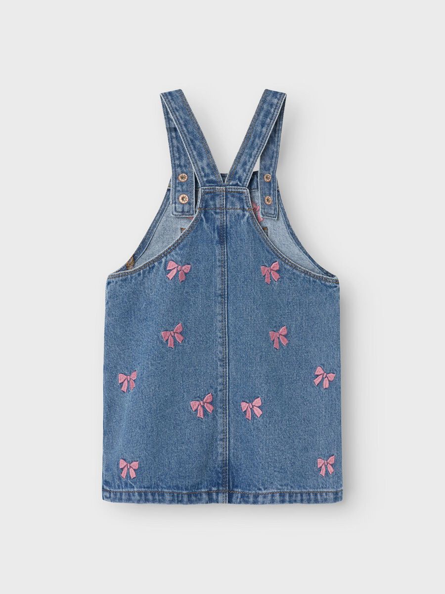 Latzkleid Jeans Mini Girls Schleifen