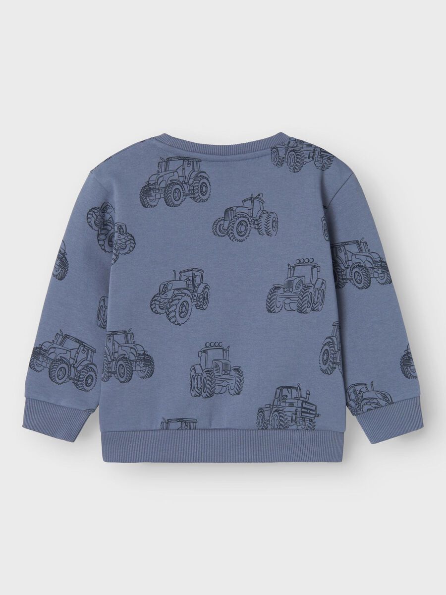 Sweatshirt Mini Boys blau Traktoren