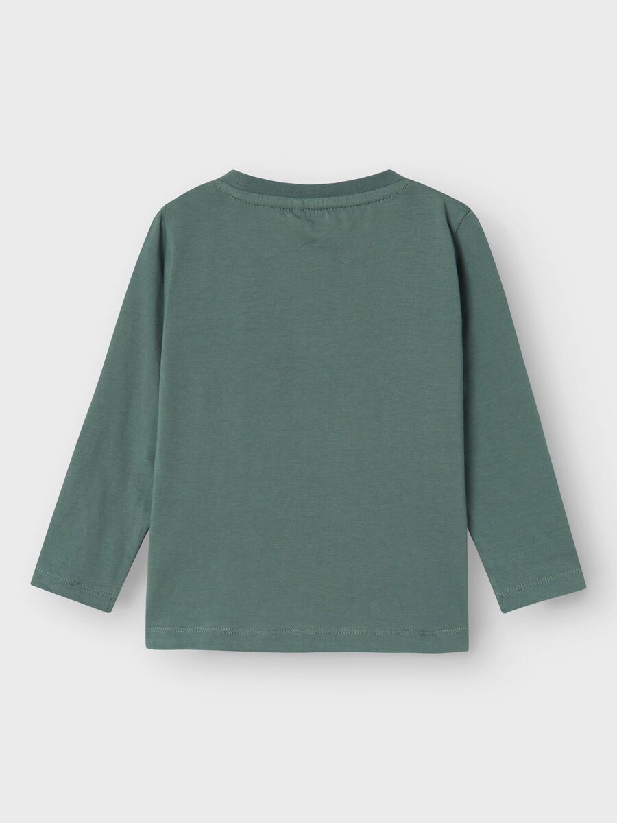 Longsleeve Mini Boys grün Robbin Hund