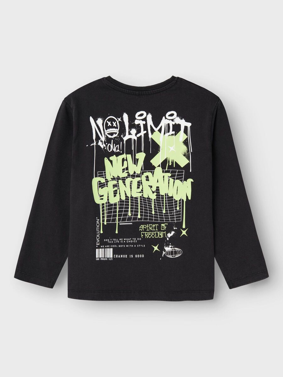 Kids Boys LS black neon