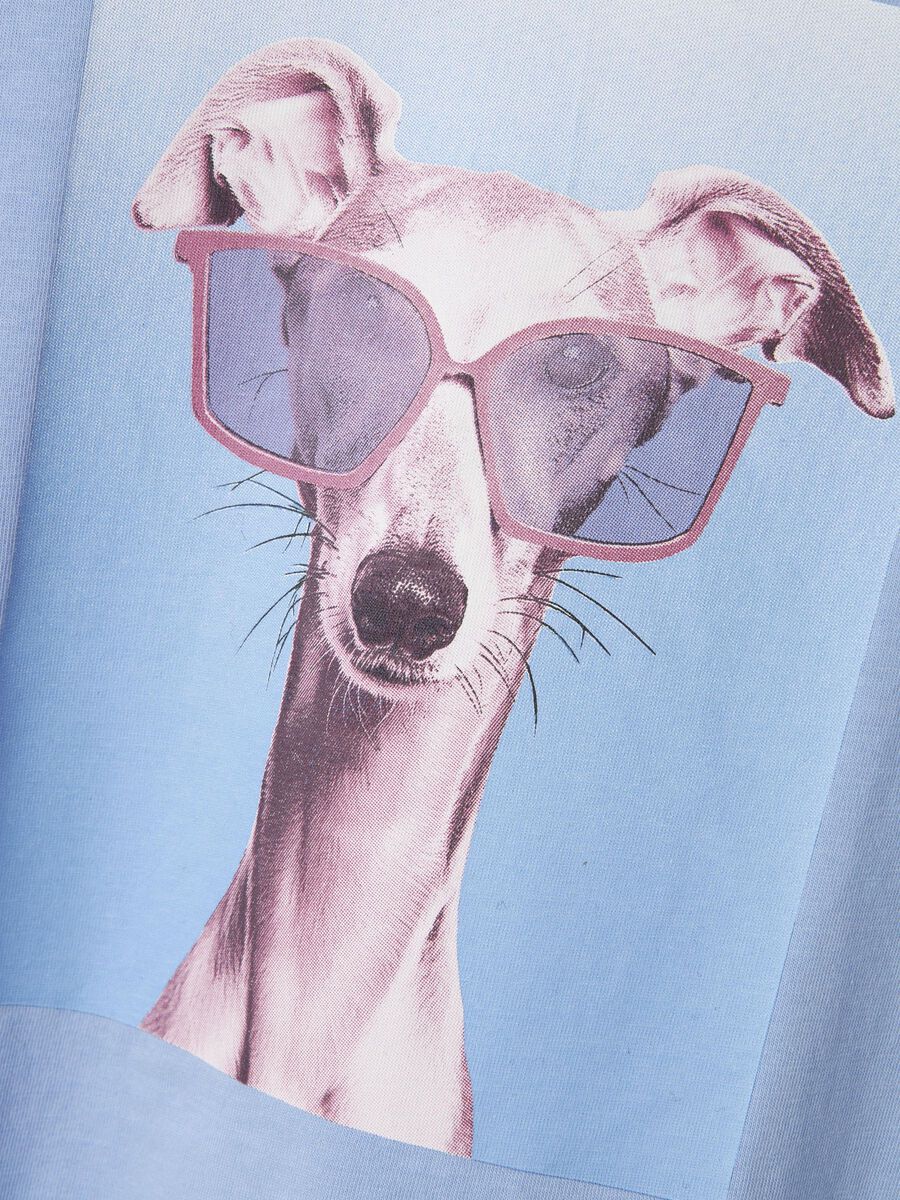 T-Shirt Kids Girls blau Hund