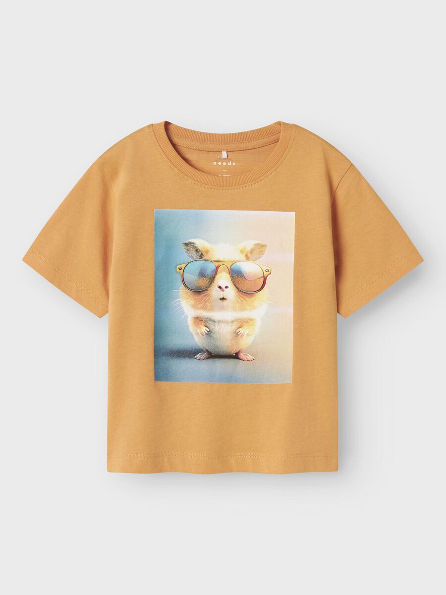 T-Shirt Mini Boys orange Hamster