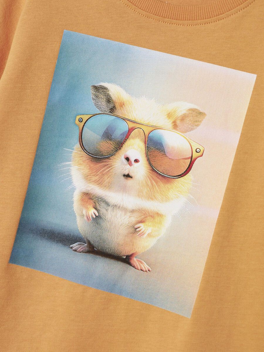 T-Shirt Mini Boys orange Hamster