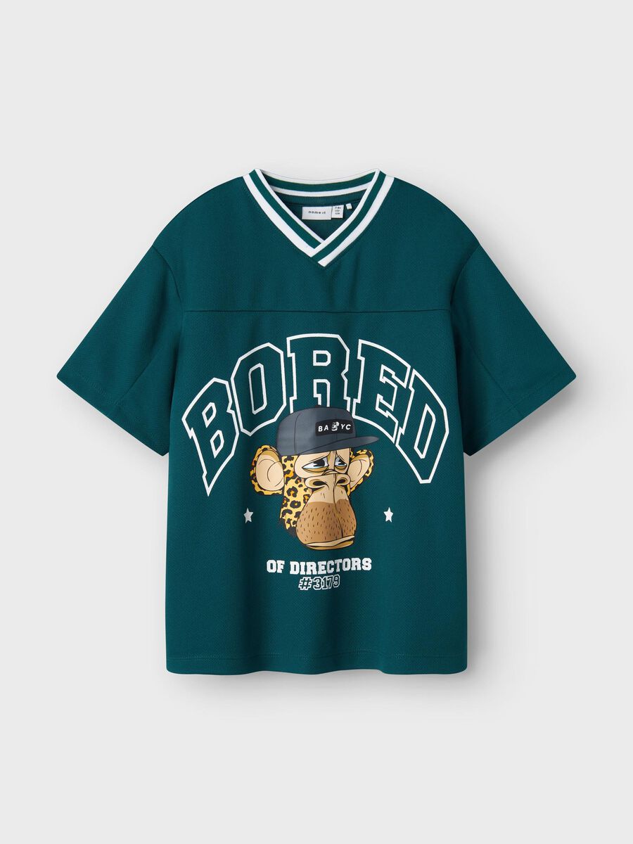 T-Shirt Kids Boys grün bored