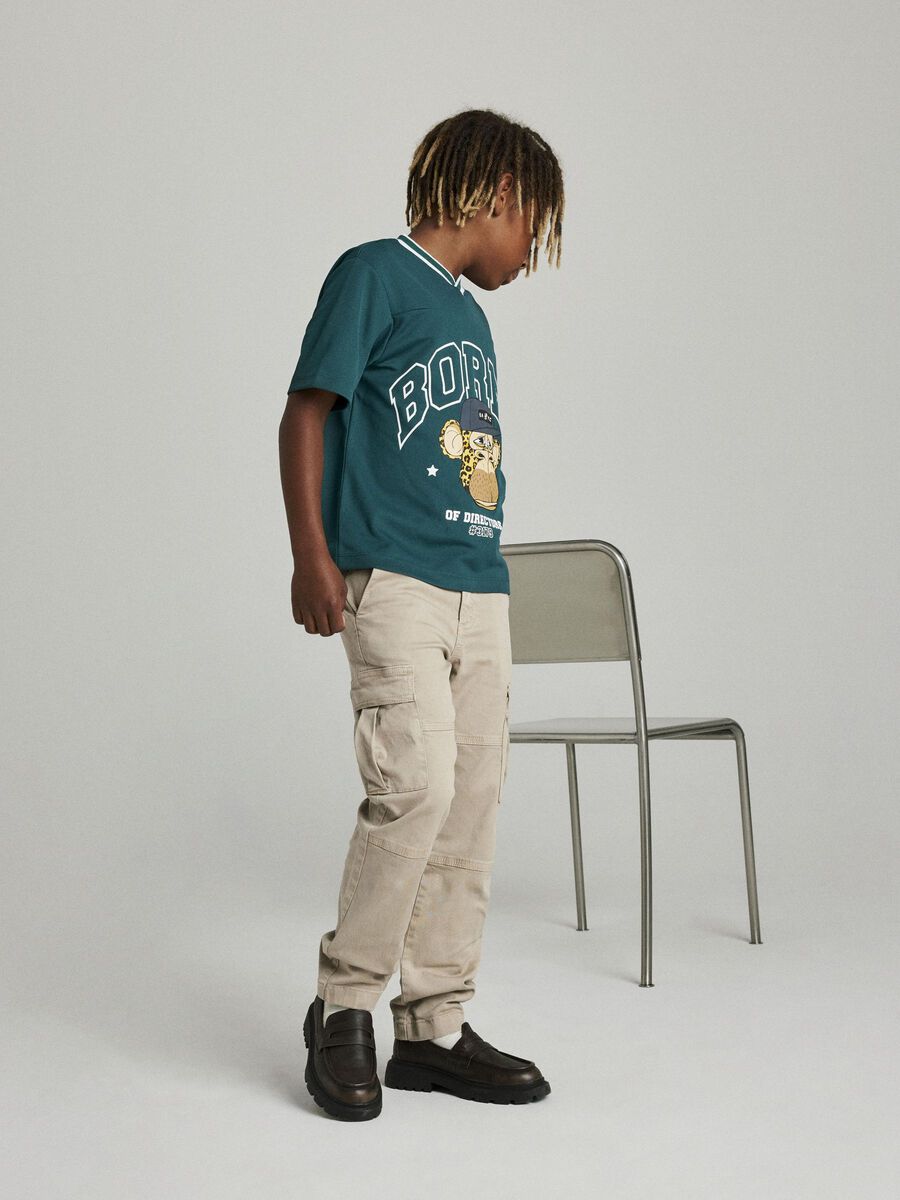 T-Shirt Kids Boys grün bored