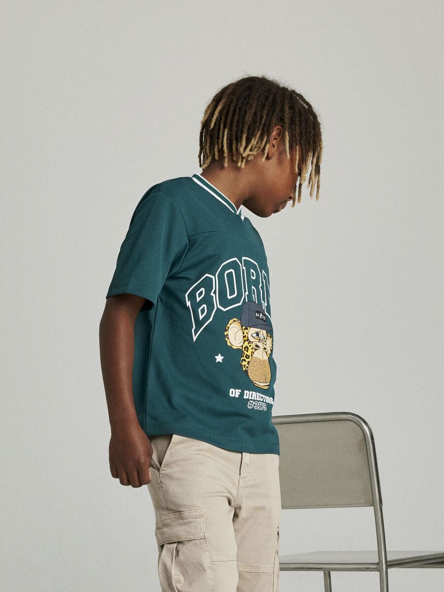 T-Shirt Kids Boys grün bored