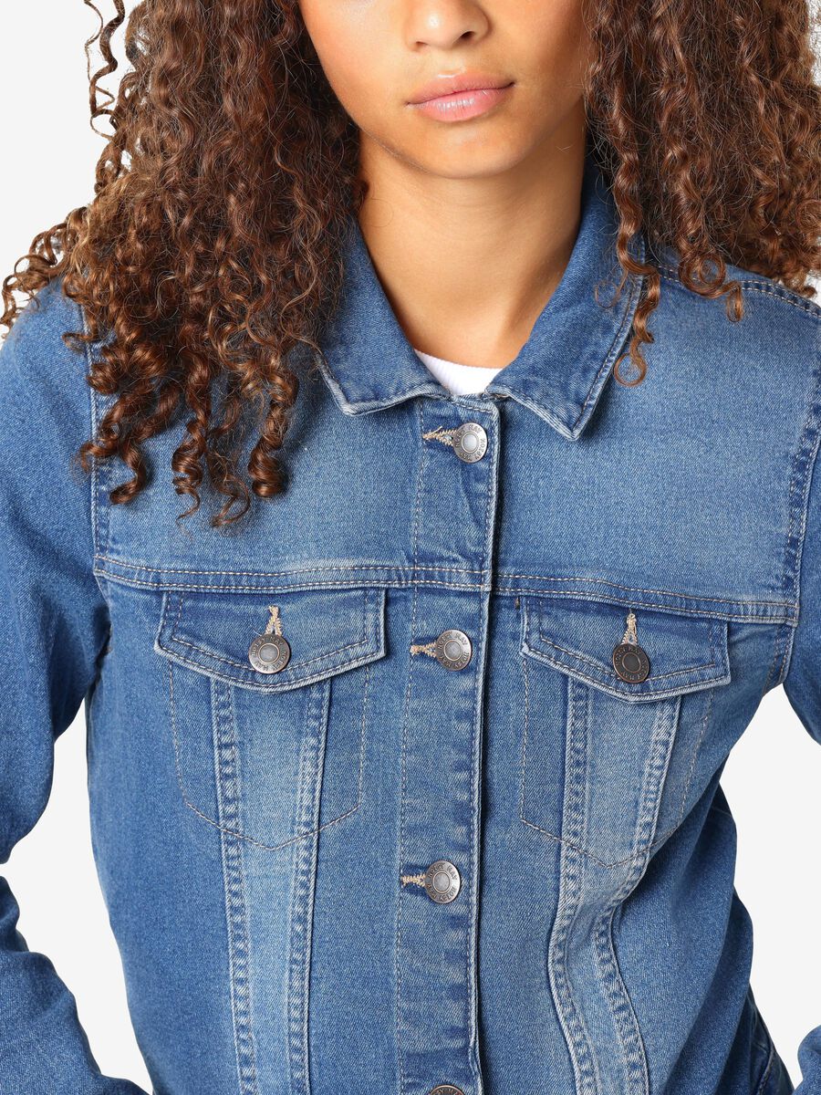 Jeansjacke kurz blau