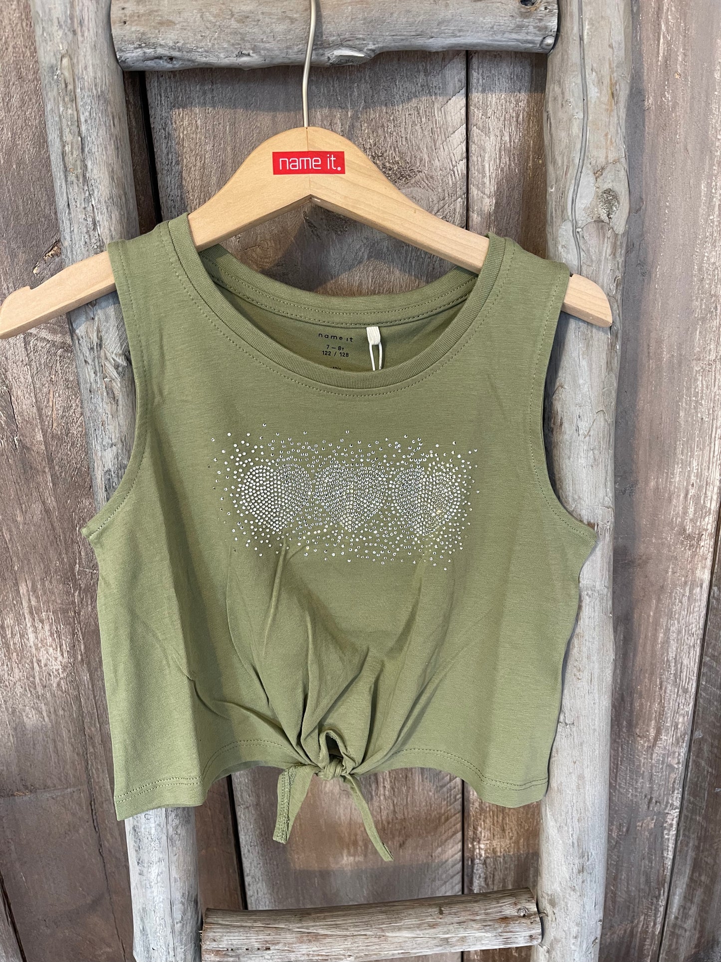 Tank Top Knoten grün Kids Girls
