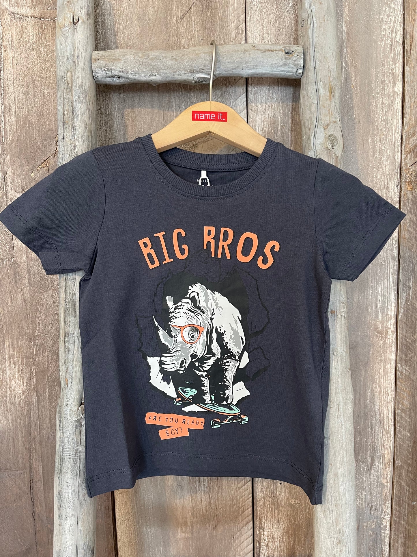 T-Shirt Nashorn blau Mini Boys