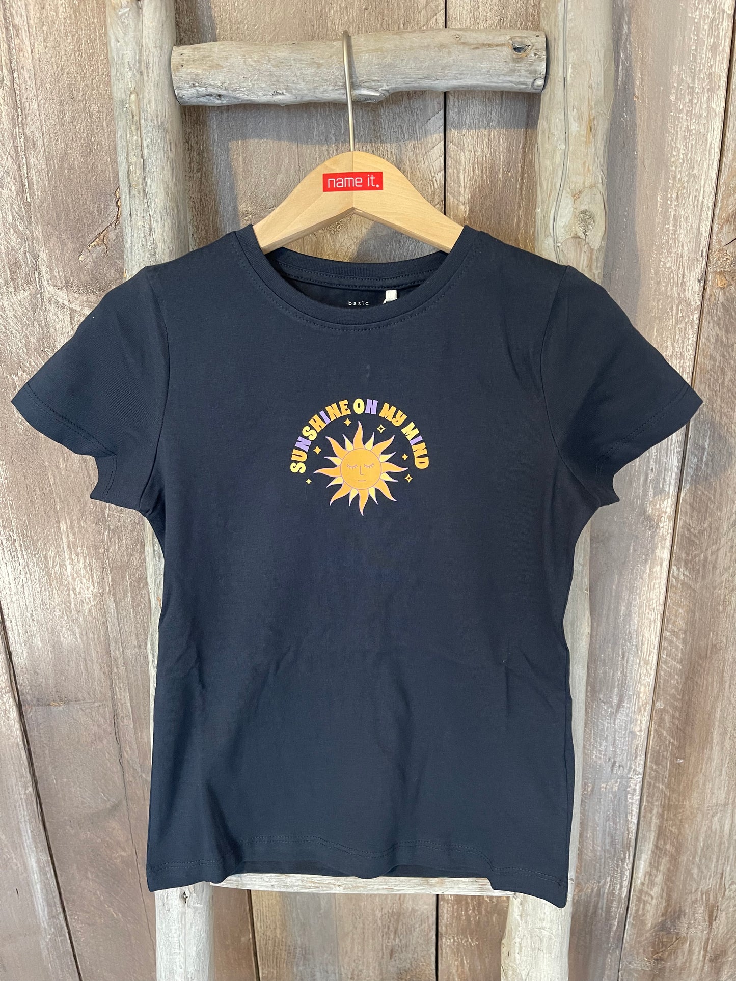 T-Shirt Kids Girls blau Sonne