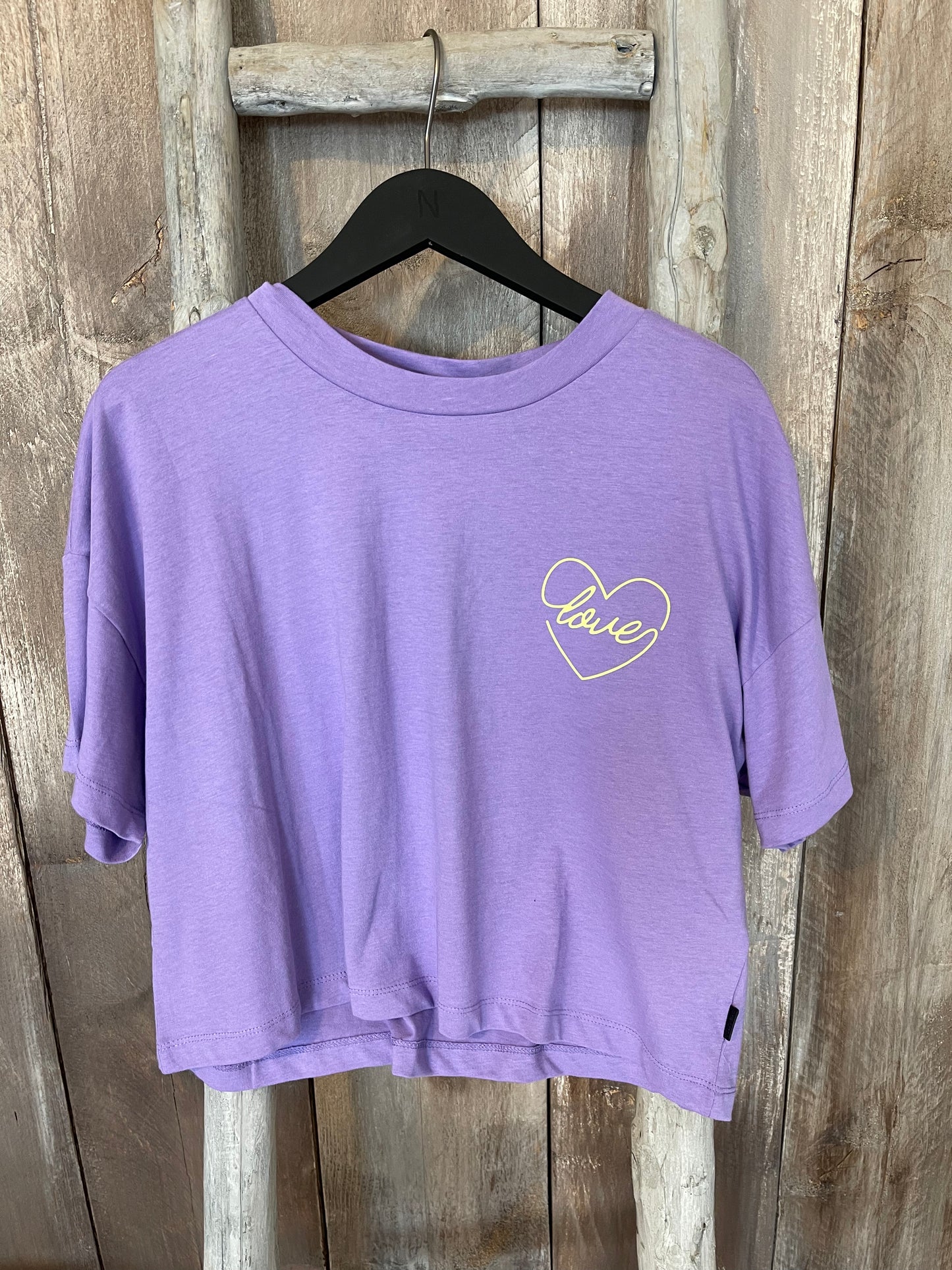 Kurzshirt lila Love Woman