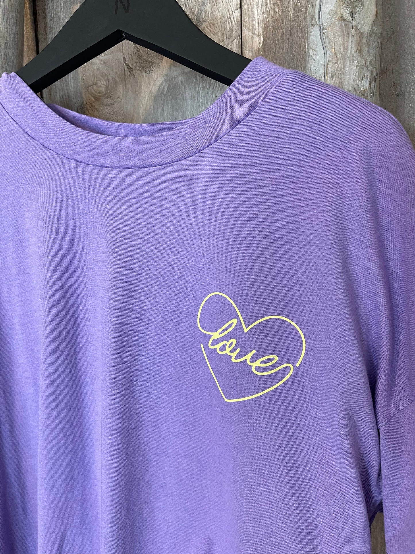 Kurzshirt lila Love Woman