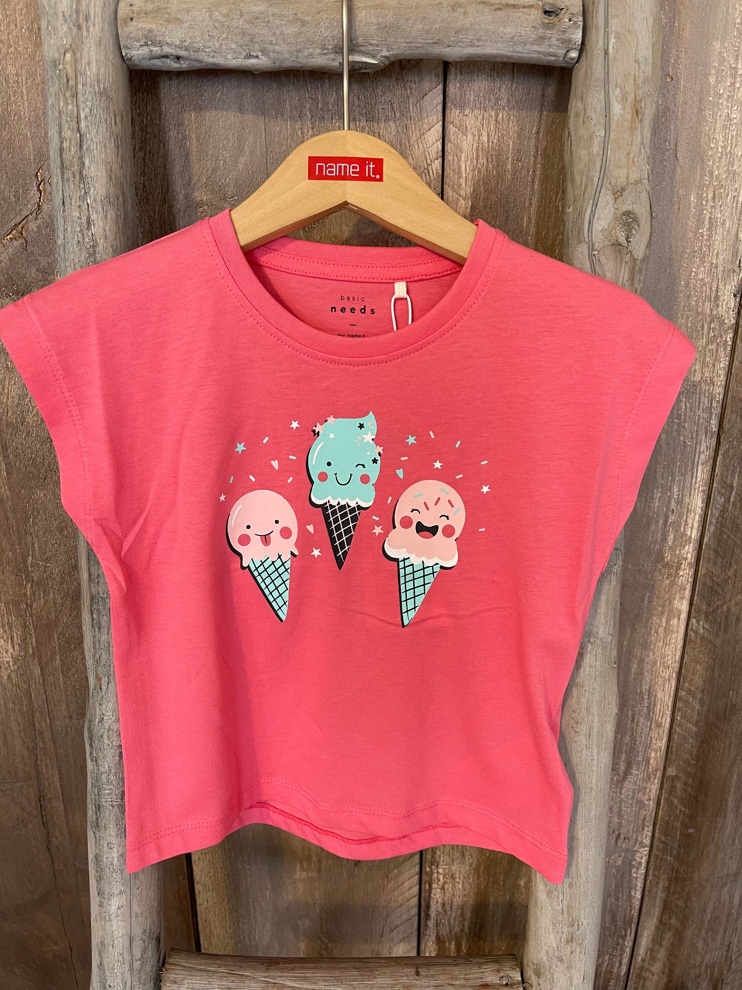 T-Shirt Eis pink Mini Girls