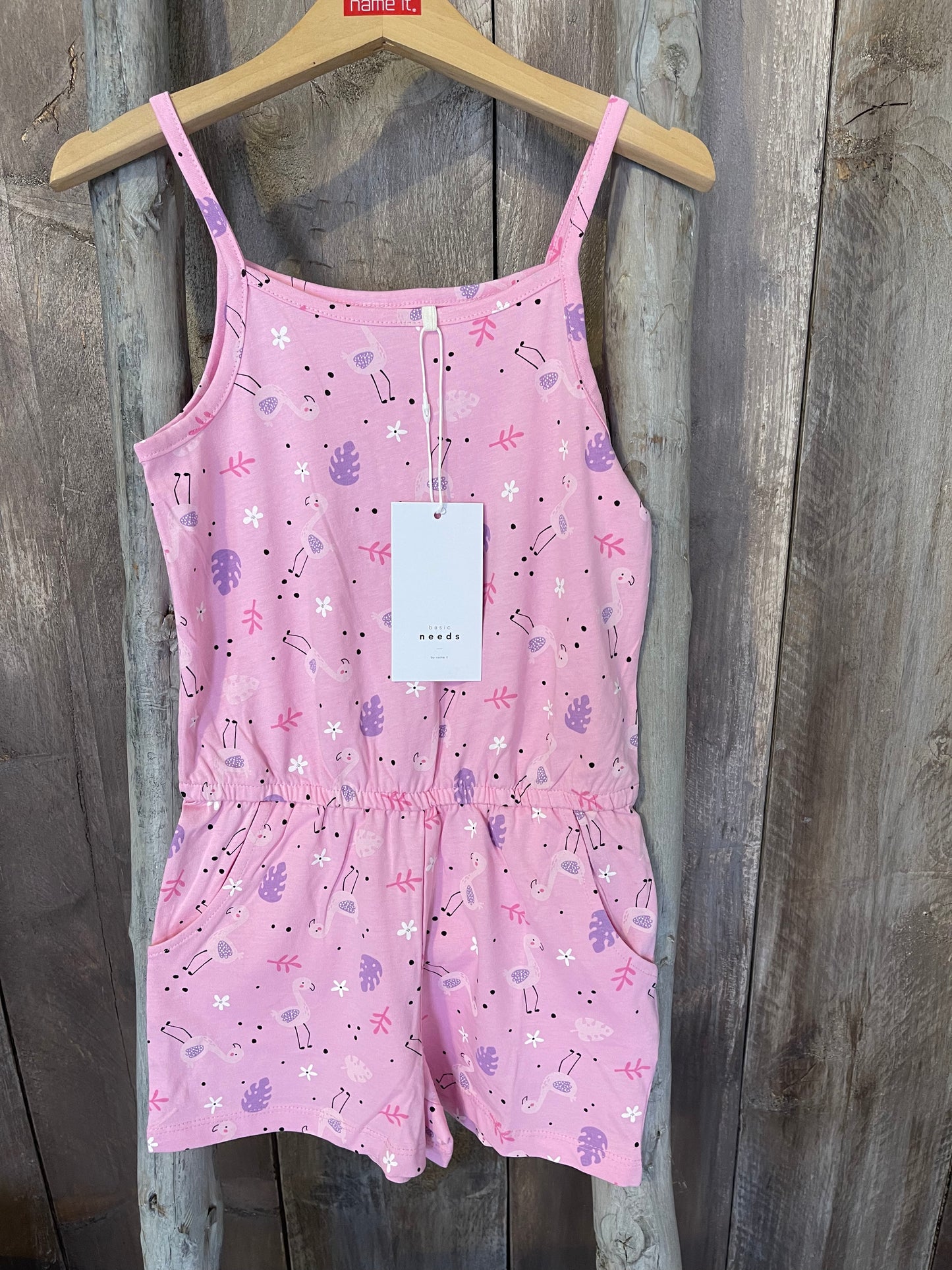 Jumpsuit kurz Flamingos Mini Girls