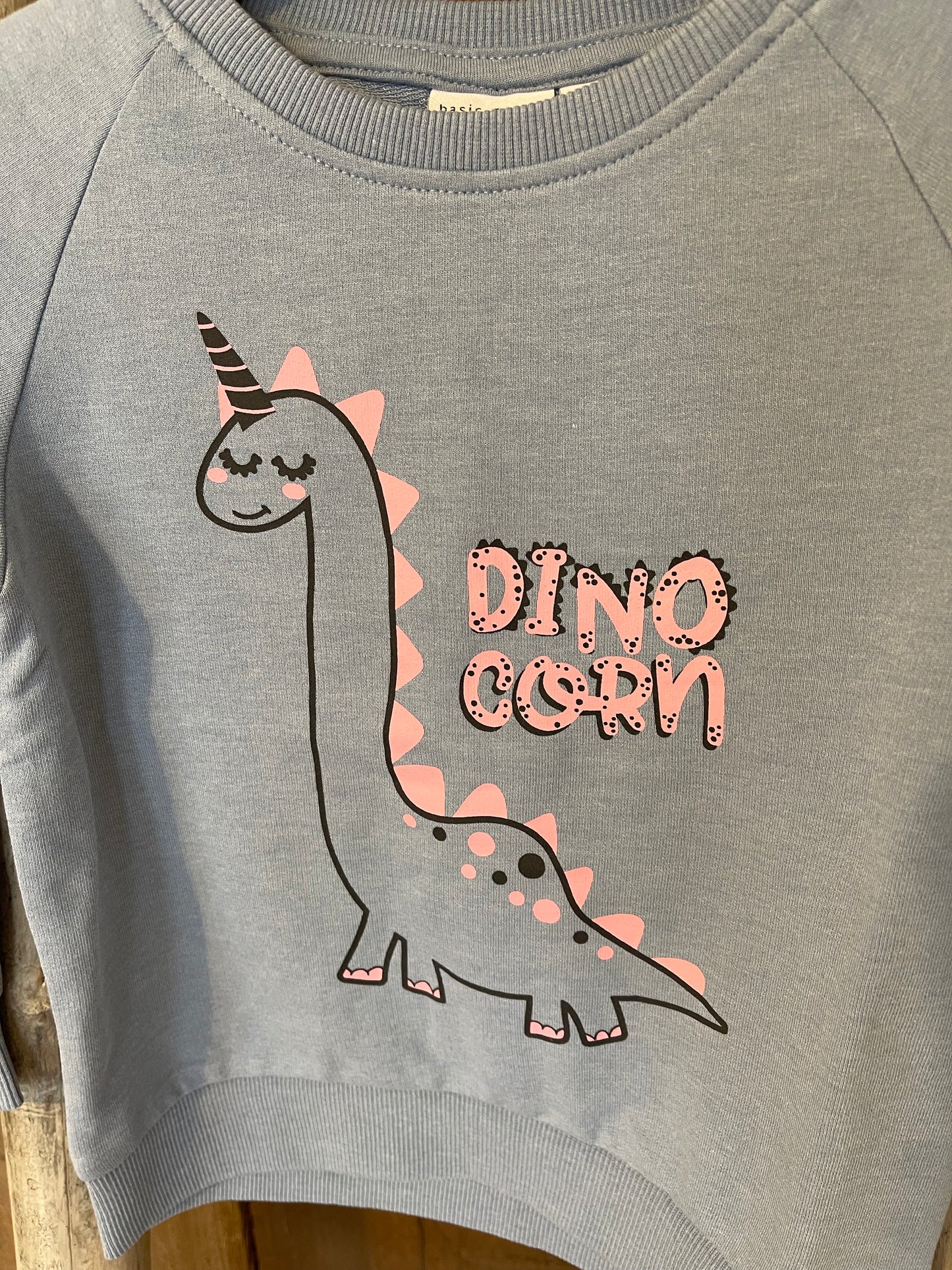 Sweatshirt Mini Girls blau Dino