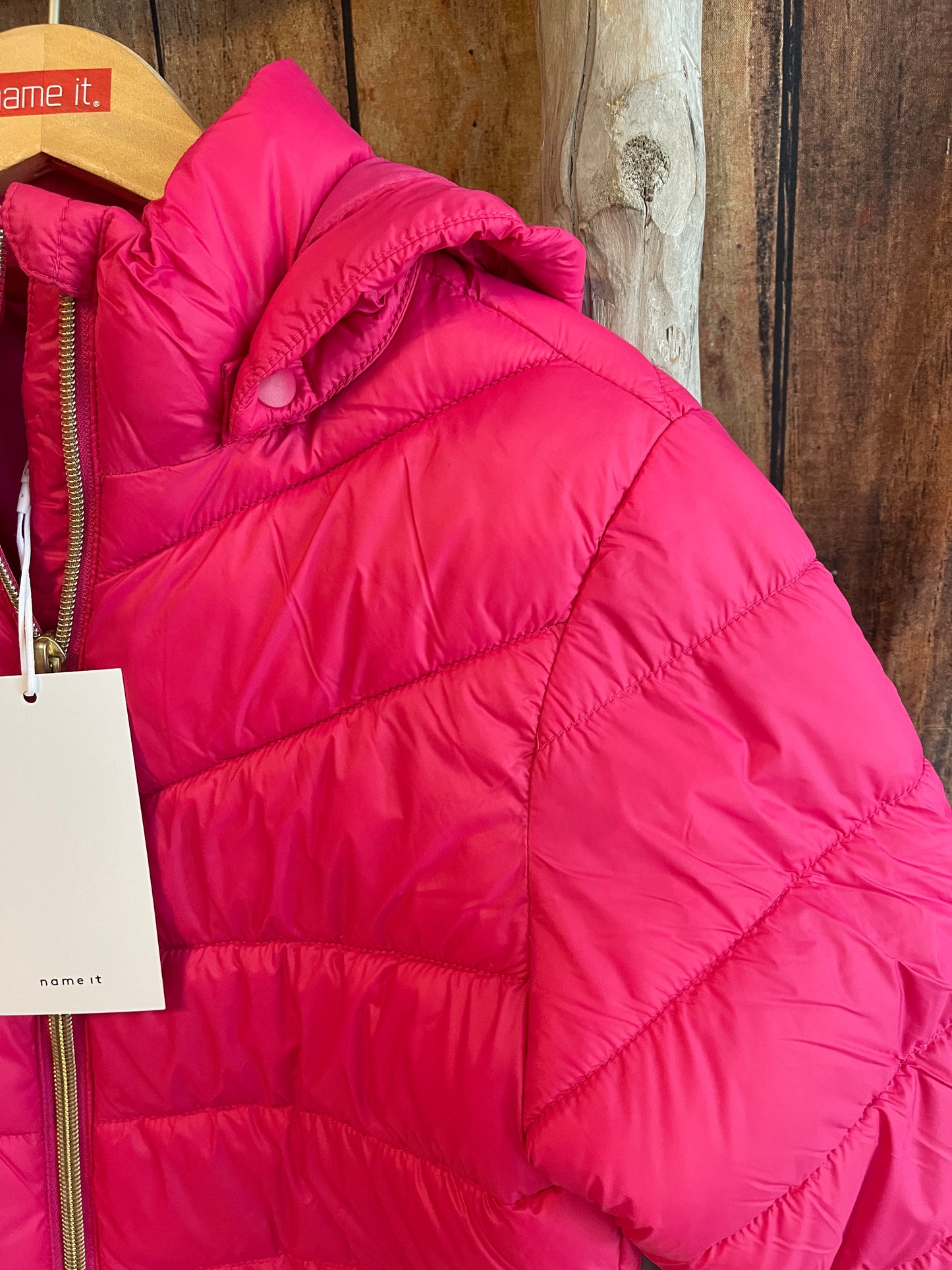 Winterjacke wattiert Mini Girls pink
