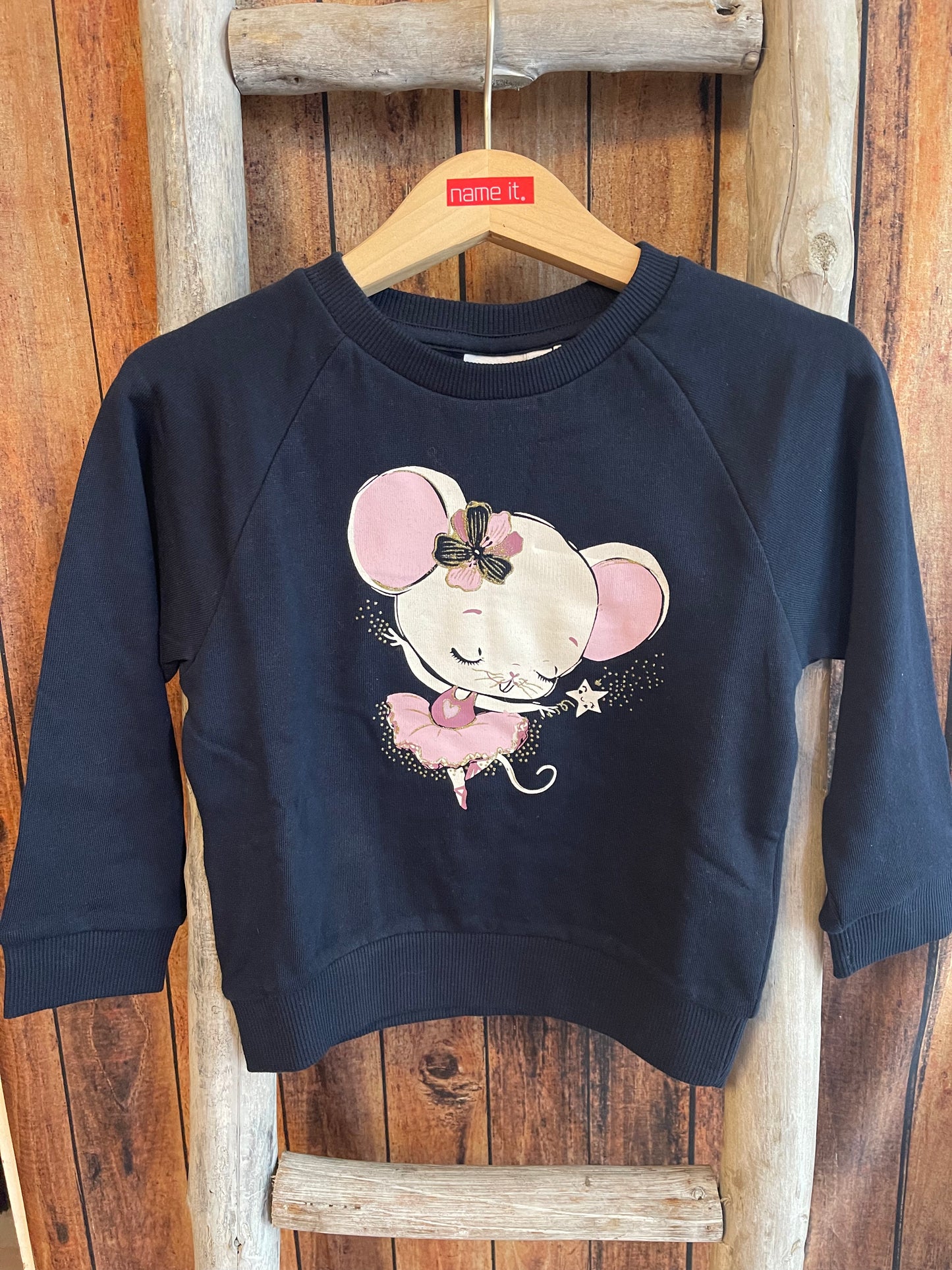 Sweatshirt Mini Girls blau Tanzmaus