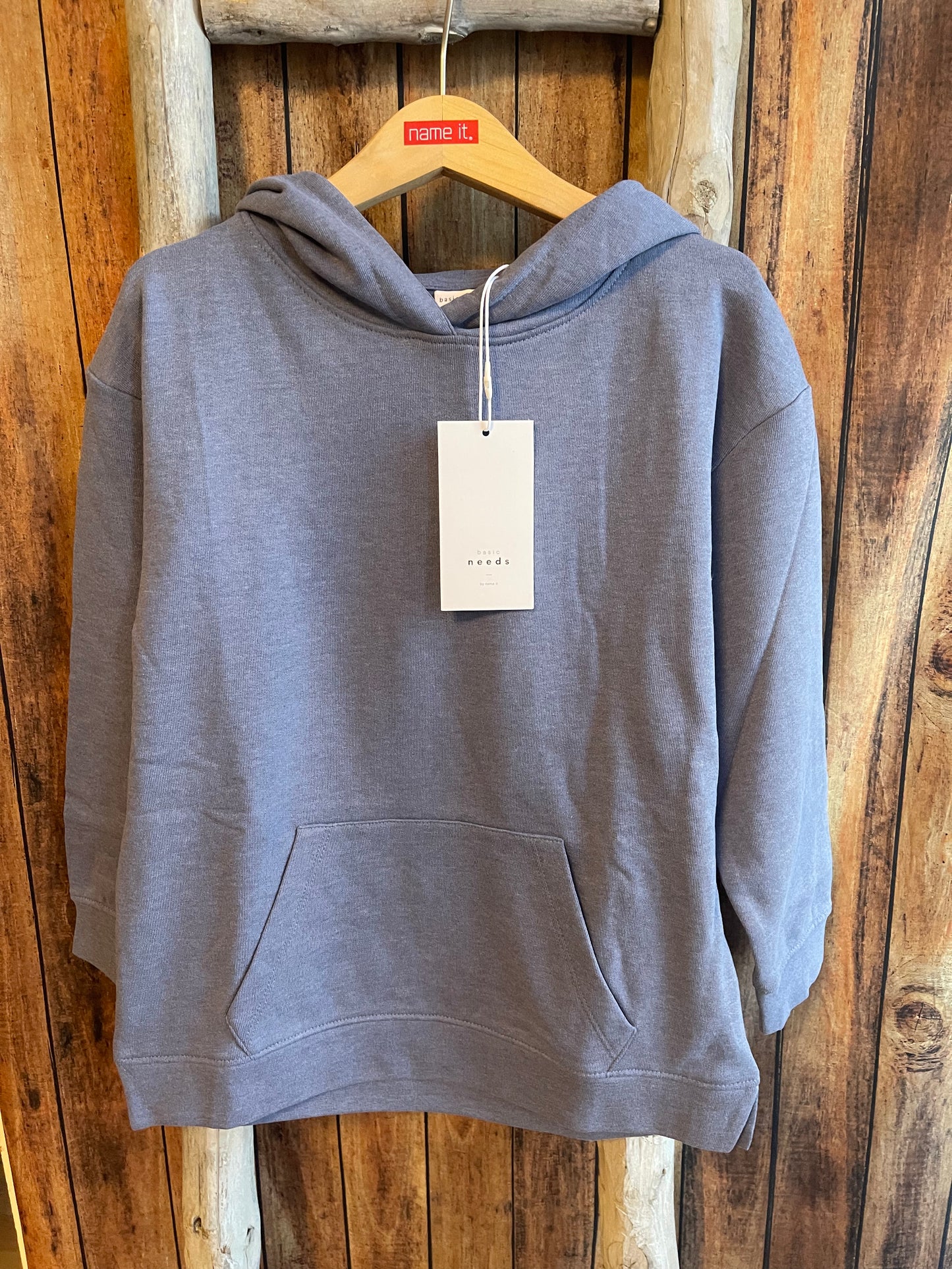 Longhoodie Kids Girls mittelblau