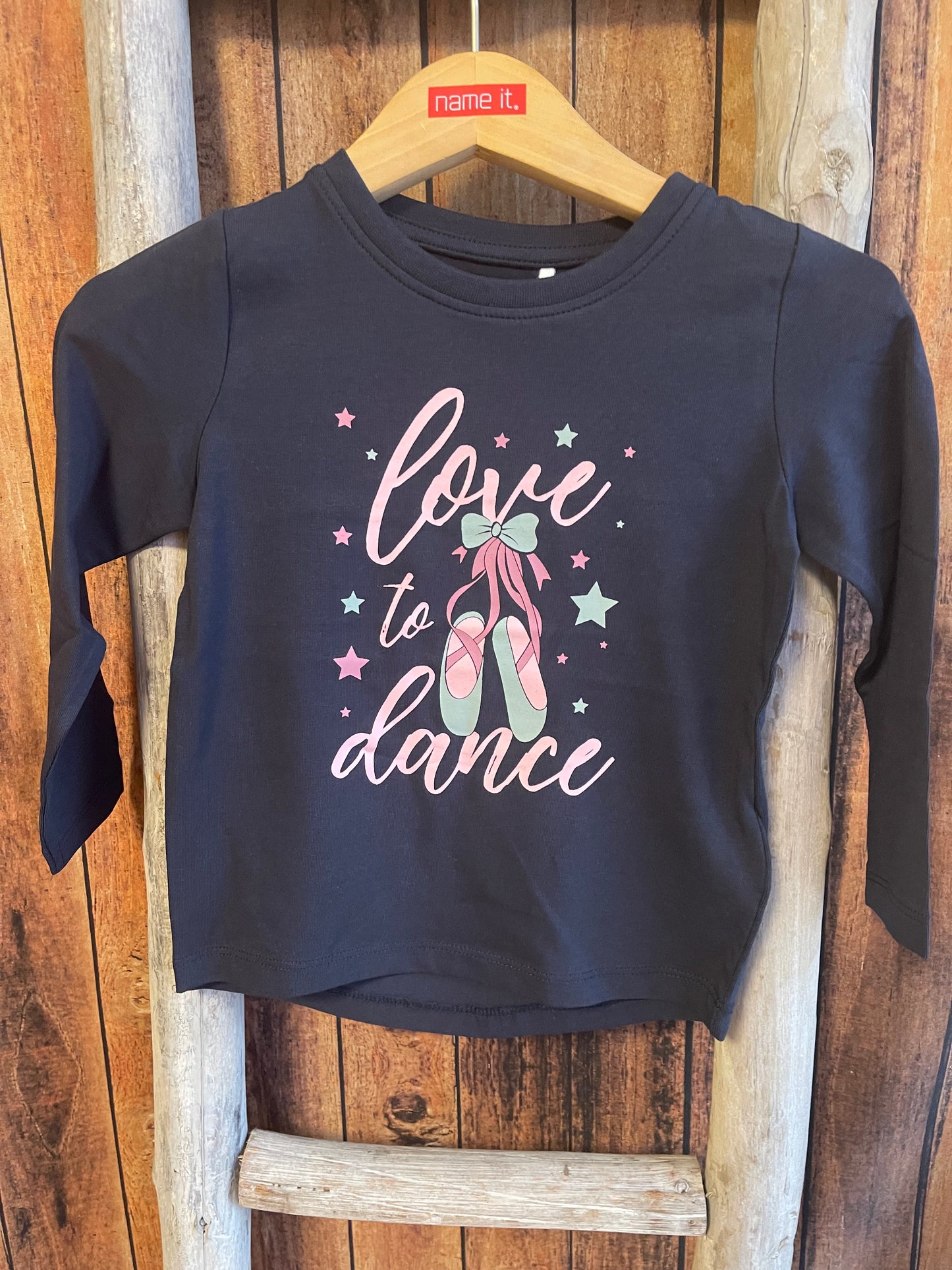 Longsleeve Mini Girls blau love to dance