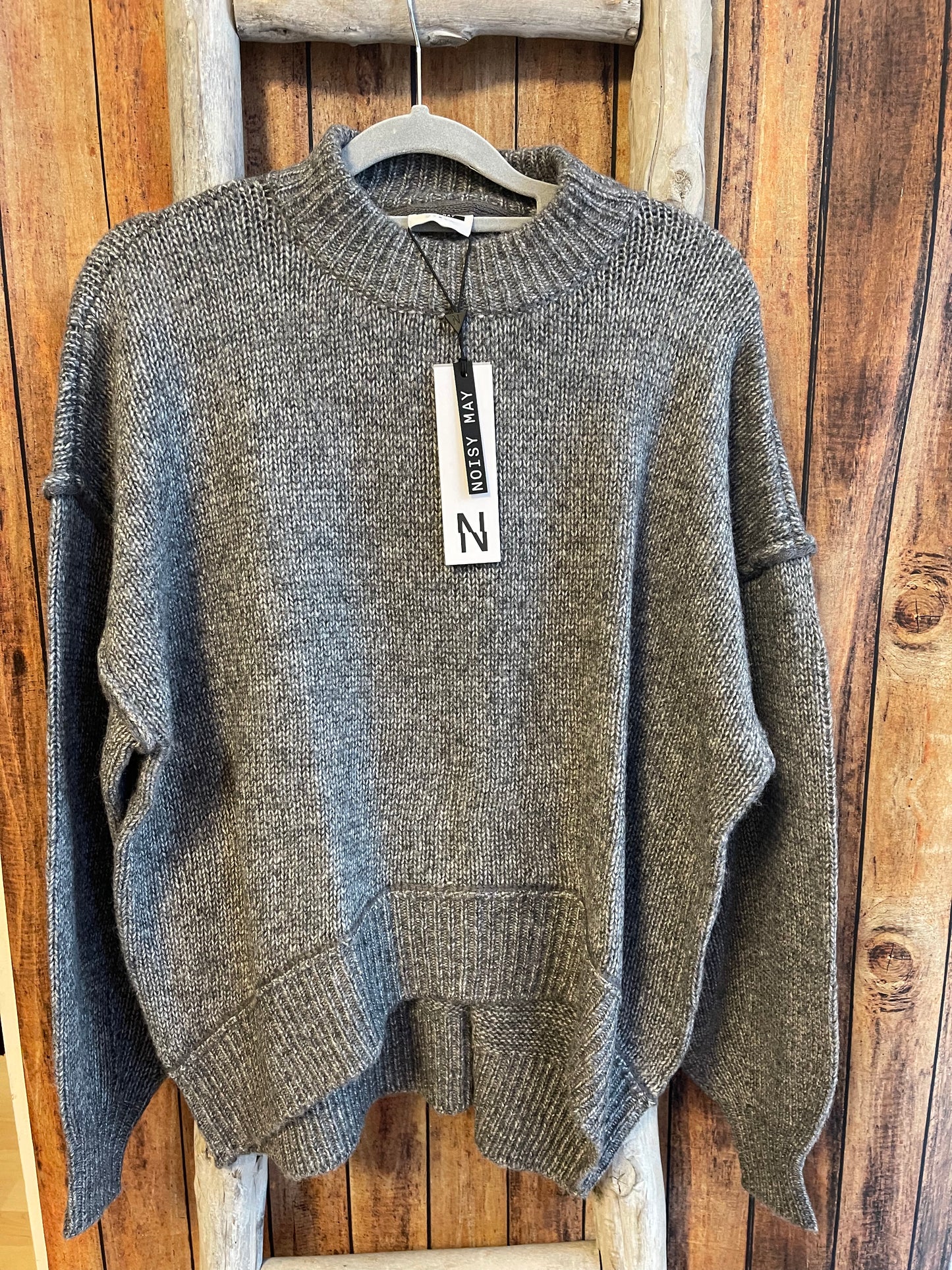 Strickpullover grau